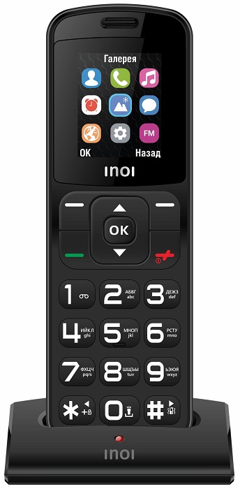Мобильный телефон INOI 104 Black; 1.77”(320х240);