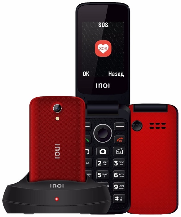 Мобильный телефон INOI 247B Red; 2.4”(320x240);