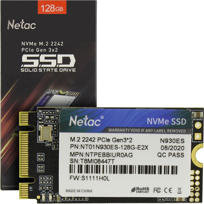 SSD-накопитель M.2 NVMe 128Гб Netac N930ES