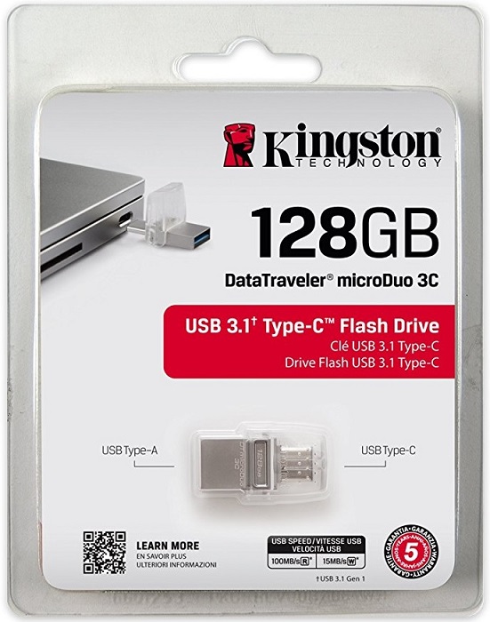 USB-флэш 128 ГБ Kingston DataTraveler microDuo