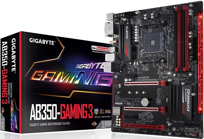 Материнская плата AMD B350 Gigabyte GA-AB350-Gaming