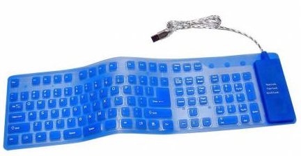 Клавиатура AgeStar AS-HSK810FA (BLUE); гибкая; двойная