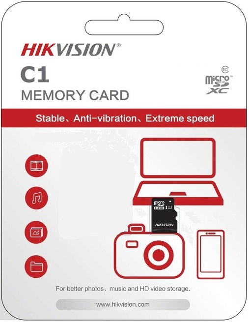 Карта памяти microSDHC 16 ГБ Hikvision