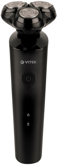 Электробритва роторная Vitek VT-2365; 3 секции+триммер;