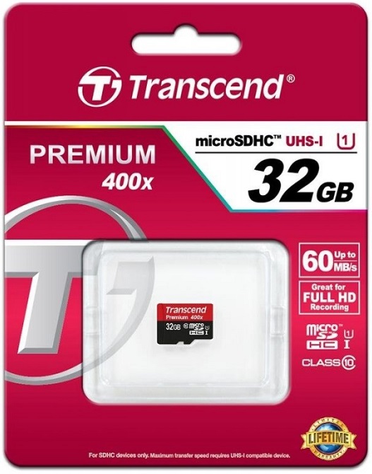 Карта памяти microSDHC 32 ГБ Transcend