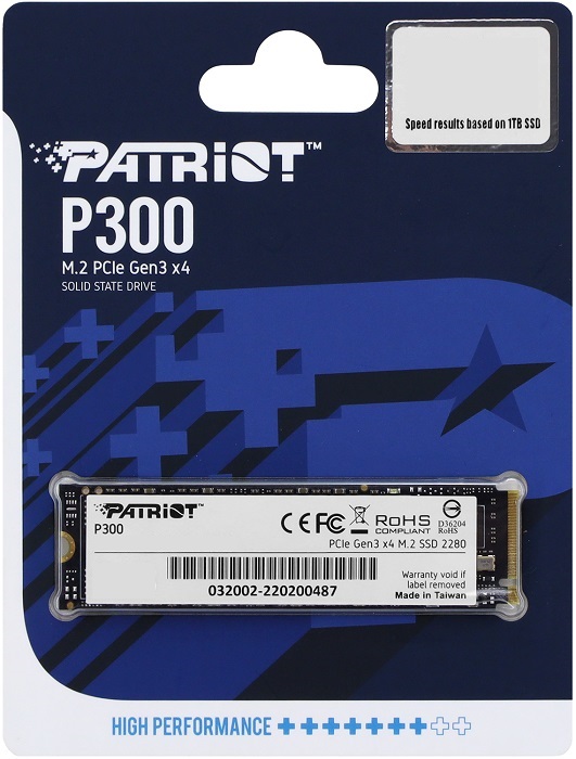 SSD-накопитель M.2 NVMe 256Гб Patriot P300