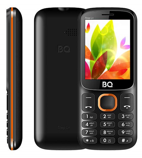 Мобильный телефон BQ StepL+New Black Orange