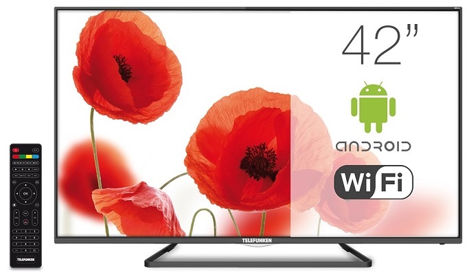 Телевизор 42" TELEFUNKEN TF-LED42S39T2S; Direct LED;