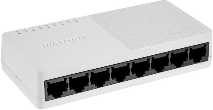 Коммутатор Hikvision DS-3E0108D-O; 8xRJ-45; 10/100 Мбит/сек