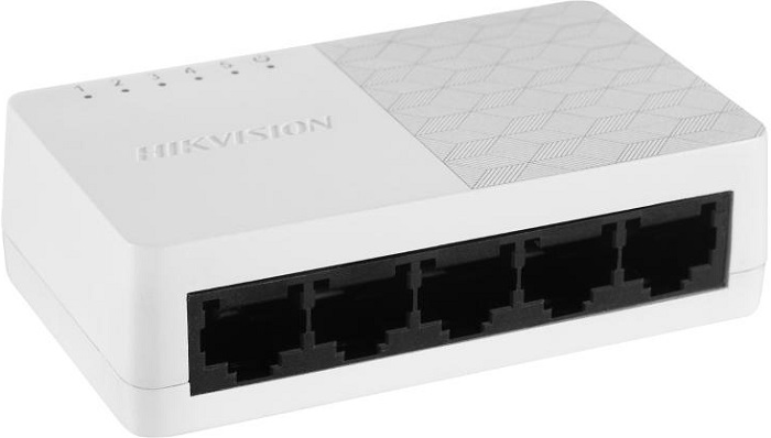 Коммутатор Hikvision DS-3E0105D-O; 5xRJ-45; 10/100 Мбит/сек