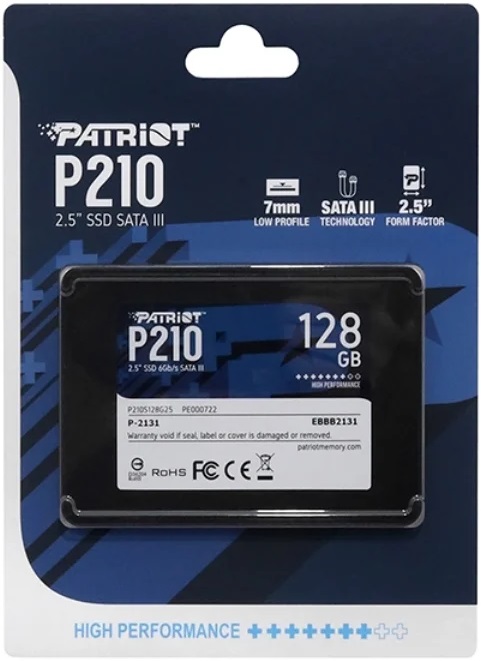 SSD-накопитель 2.5" 128Гб Patriot Memory P210