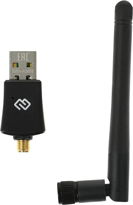 Адаптер WiFi USB Digma DWA-N300E; 300