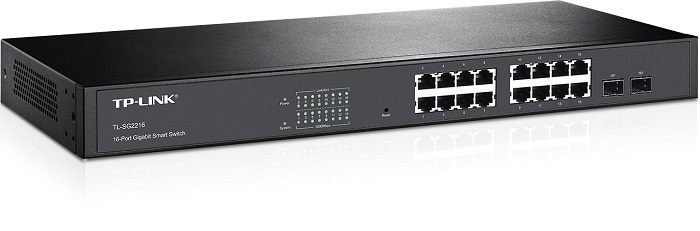 Коммутатор TP-Link TL-SG2216; 16xRJ-45; 10/100/1000 Мбит/сек;