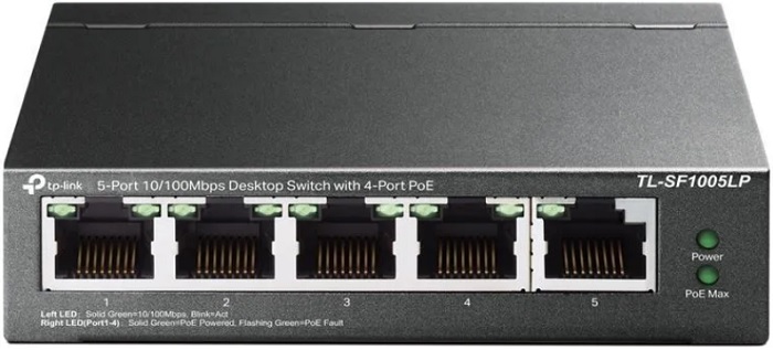 Коммутатор TP-Link TL-SF1005LP; 5xRJ-45; 10/100 Мбит/сек;