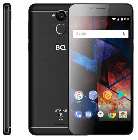 Смартфон BQ StrikePowerMax 1/8Гб Black Brushed