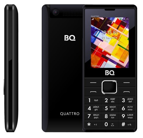 Мобильный телефон BQ Quattro Black (BQ-2412);