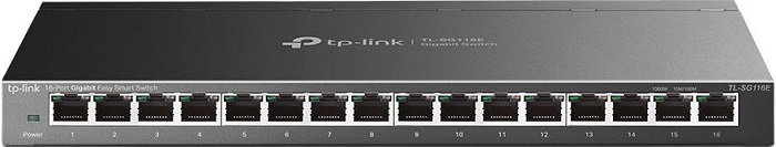 Коммутатор TP-Link TL-SG116E; 16xRJ-45; 100/1000 Мбит/сек;