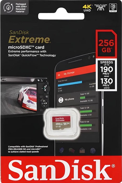 Карта памяти microSDXC 256 ГБ SanDisk