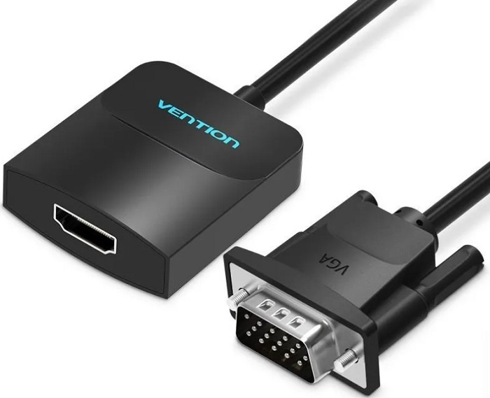 Переходник HDMI-VGA Vention (ACNBB); 19M/15F, Jack3.5