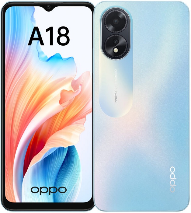 Смартфон Oppo A18 4/128Гб Blue (CPH2591);