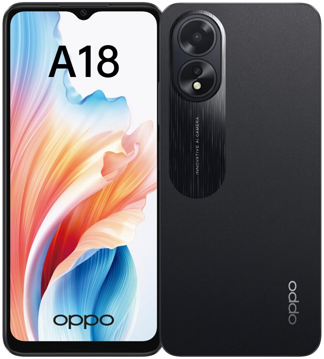 Смартфон Oppo A18 4/128Гб Black (CPH2591);