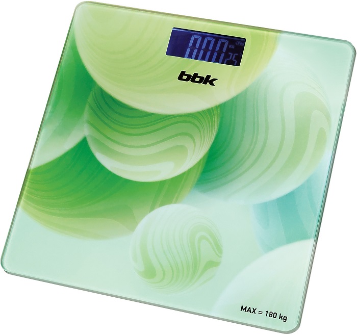 Весы напольные BBK BCS3003G Green; 180