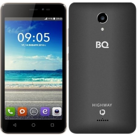 Смартфон BQ HighWay Black (BQ-5025); 5"(854x480);