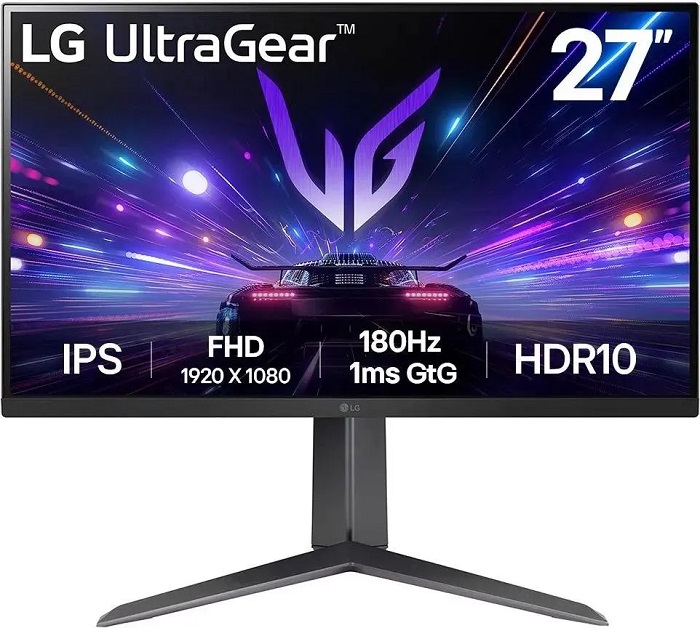 Монитор 27" LG 27GS65F-B (27GS65F-B.ARUZ); IPS;