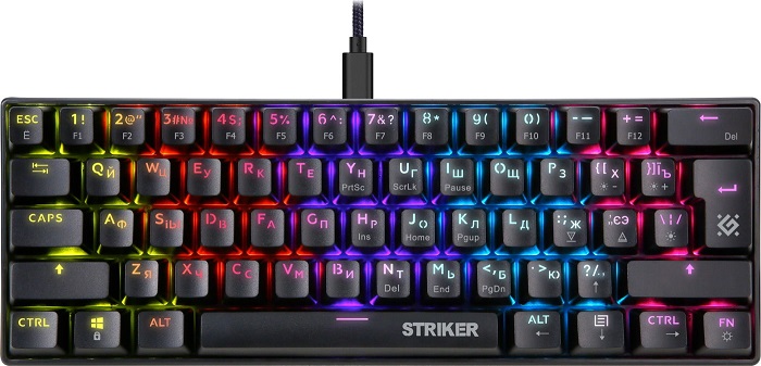 Клавиатура Defender Striker GK-380L RU (45380);