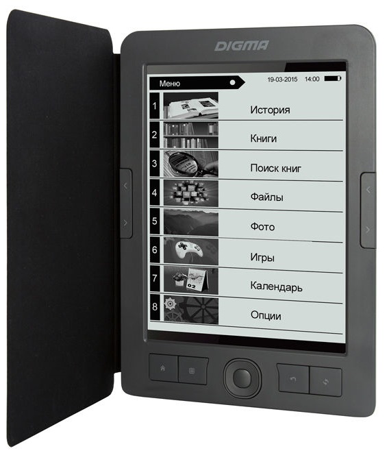 Электронная книга Digma E656; 6"E-ink Pearl