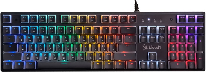Клавиатура A4Tech Bloody S510RP Pudding Black;
