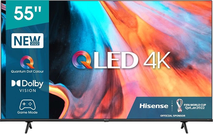 Телевизор 55" Hisense 55E7HQ; QLED; 3840x2160;