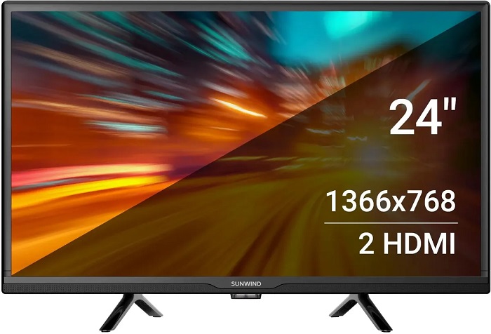 Телевизор 24" SunWind SUN-LED24XB203; Direct LED;