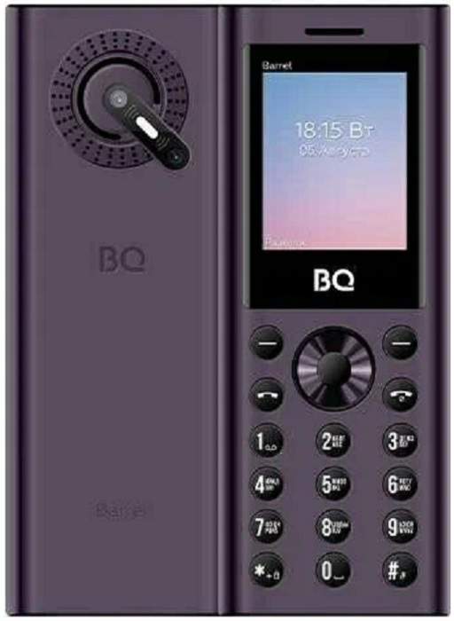 Мобильный телефон BQ Barrel Purple+Black (BQ-1858);