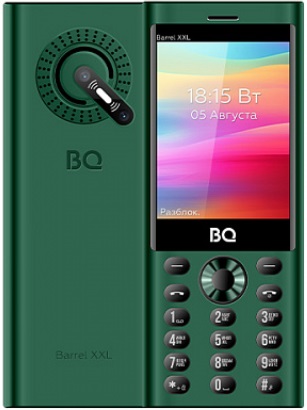 Мобильный телефон BQ Barrel XXL Green+Black