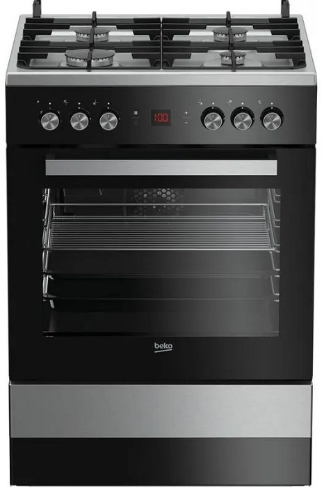 Плита комбинированная Beko FSM62530DXMS; 2.4 кВт;