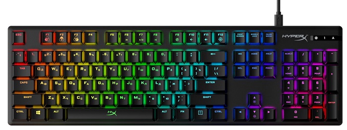 Клавиатура HyperX Alloy Origins (4P4F6A); механическая;