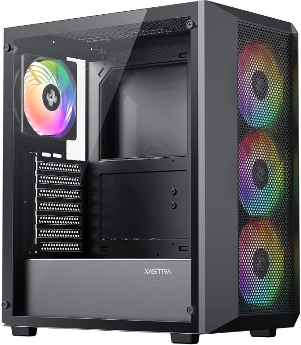 Корпус XASTRA A406 4ARGB Black (A406-4FC12A);