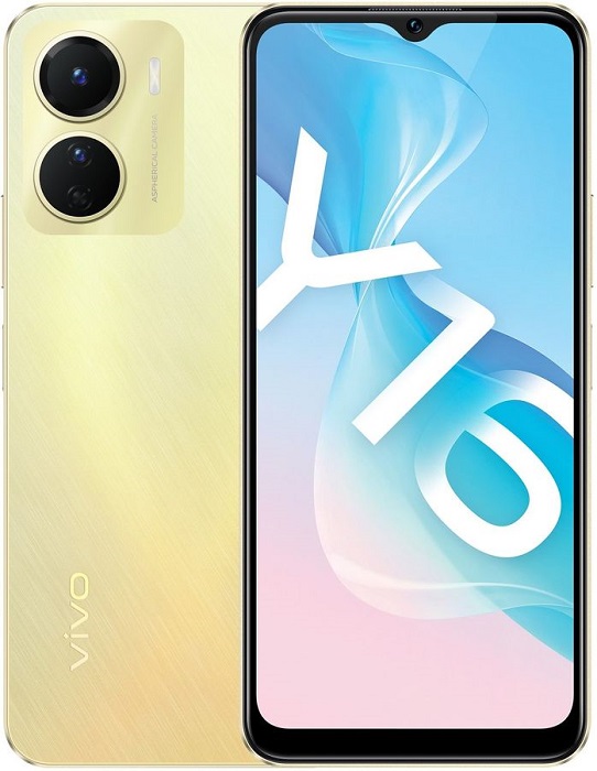 Смартфон Vivo Y16 4/64Гб Golden Glow