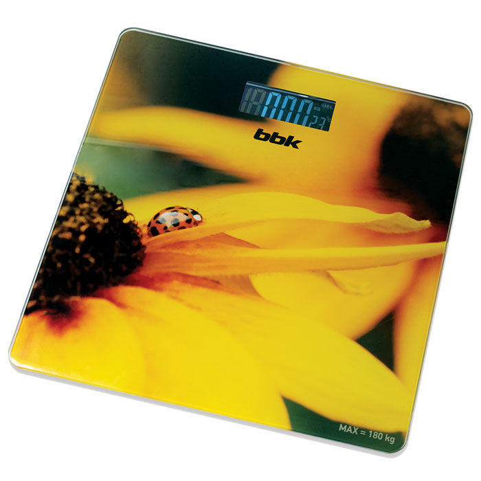 Весы напольные BBK BCS3005GE Yellow; 180
