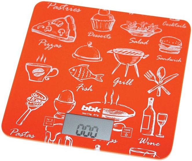 Весы кухонные BBK KS108G; 5 кг;