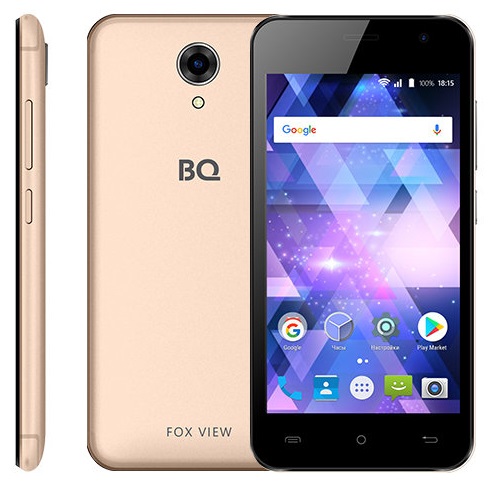 Смартфон BQ FoxView 1/8Гб Champagne (BQ-4585);