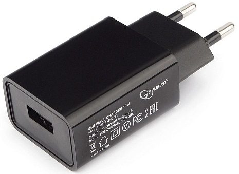 Зарядное устройство USB сетевое Cablexpert MP3A-PC-21;