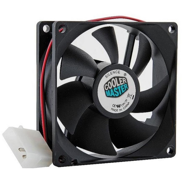Вентилятор 80мм CoolerMaster N8R-22K1-GP; подшипник скольжения;
