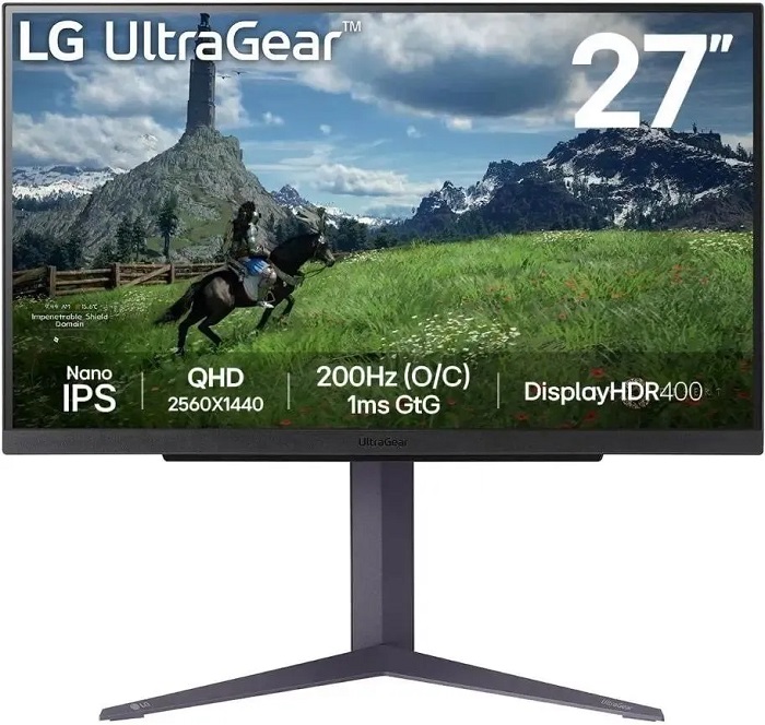 Монитор 27" LG 27GS85Q-B; IPS; 2560x1440;