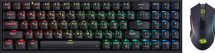 Комплект клавиатура + мышь Redragon S136