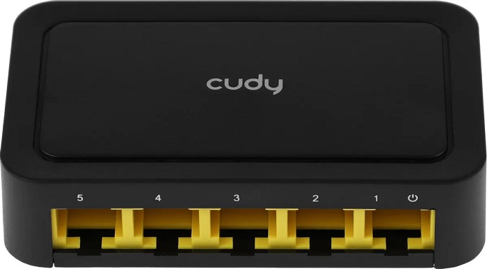 Коммутатор Cudy FS105D; 5xRJ-45; 10/100 Мбит/сек;