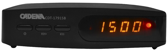Цифровой ресивер DVB-T2 Cadena CDT-1791SB (046/91/00047698);