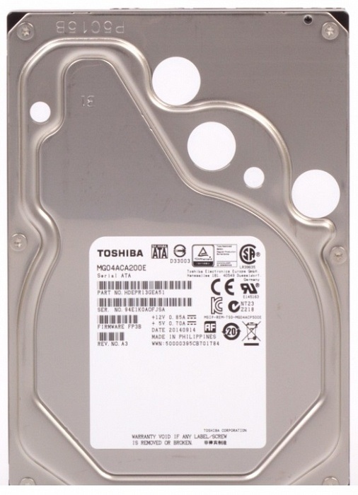 Жесткий диск 3.5" 2Тб Toshiba (MG04ACA200E);