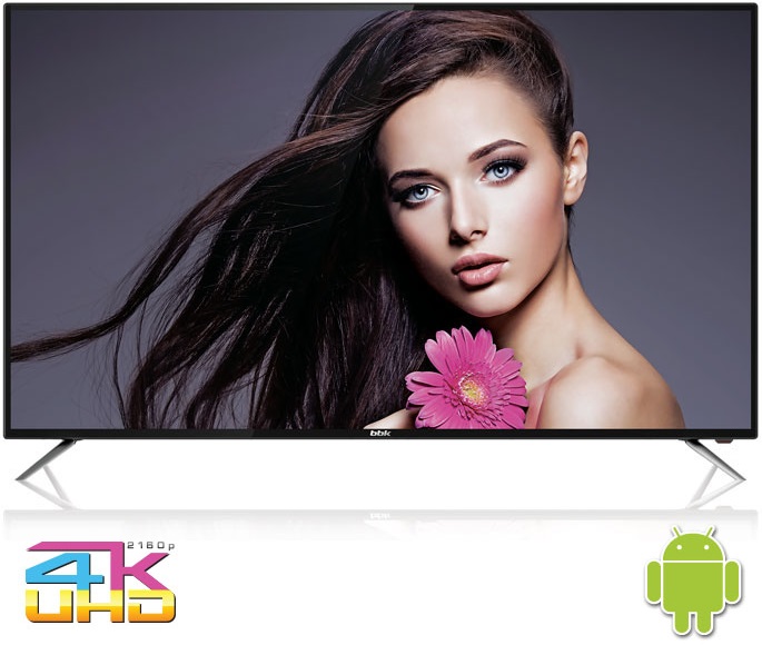 Телевизор 55" BBK 55LEX-6039/UTS2C; Direct LED;